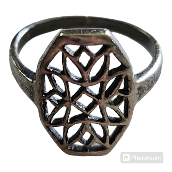 Source Unknown Jewelry - Antique Gothic Window Sterling Silver Ring